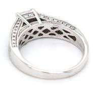 14kt White gold 1ctw Invisible set diamond ring