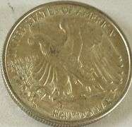 1941 D Unc Walking Liberty Half.