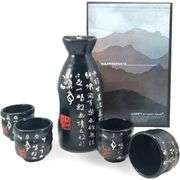 Japanese Sake with Calligraphy