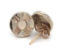 Tiffany & Co Atlas circle stud earrings