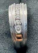 14K White Gold Round Brilliant Cut Diamond Ring