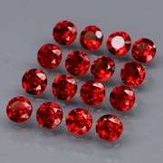 Outstanding color! 5.17ct real ruby red Garnet set!!