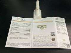 CERTIFIED BRAND NEW 14K YELLOW GOLD DIAMOND ENGAGEMENT RING