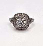 Sparkling 2.75 Ct White Ice Blue Simulated Diamond Ring.
