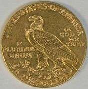 Blazing fully struck 1925-D US $2.50 Indian Gold Piece