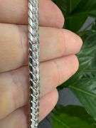 Italian 925 Sterling Silver Tight Miami Link Cuban Chain 24" Necklace