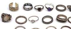 Group lot of Vintage 925 sterling silver rings
