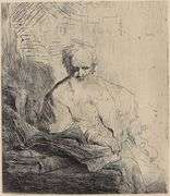 Rare Rembrandt Van Rijn St. Paul Heliogravure 1883