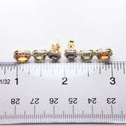 Lovely Multi-colored Sapphire & Diamond Earrings