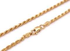 14kt Yellow gold Rope chain necklace