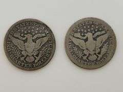 1901 & 1902 O Barber Quarters, Circulated