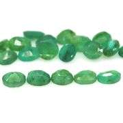 Rich emerald green unheated 7.41ct Emerald set!
