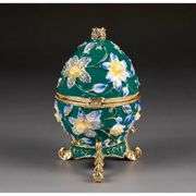 Faberge-Style Egg with Sparkling Austrian Crystals