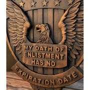 Handcrafted Patriotic Eagle Wall Mount