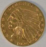 Splendid lustrous 1925-D US $2.50 Indian Gold Piece