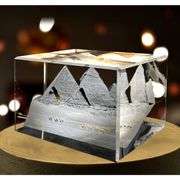 Great Pyramid of Giza 3D Engraved Crystal
