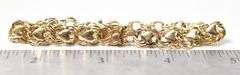 Wonderful Heart Link Bracelet in 14K Yellow Gold