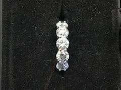 ENCHANTING 14K WHITE GOLD LAB DIAMOND WEDDING BAND