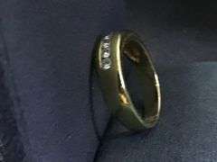 MEN’S 14K YELLOW GOLD NATURAL DIAMOND WEDDING BAND