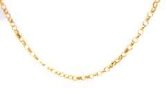 14kt Yellow gold cable chain necklace