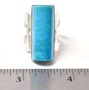 Turquoise Gemstone Ring in Sterling Silver  14.8 grams