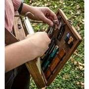 Retro-Style Wooden Writer & Artist Portable Box