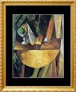 Collectible Vintage Pablo Picasso, Loaves and Bowl of Fruit on a Table