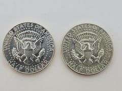 (2) 1964 Kennedy Half Dollars