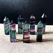 Lot of 4 Polished Natural Fluorite Crystal Towers
