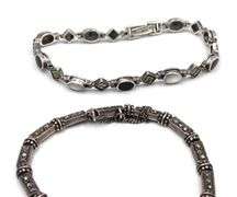 Vintage 925 sterling silver group lot of 4 bracelets