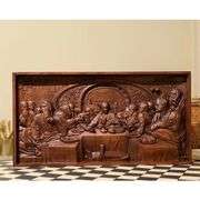 Hand-Carved "The Last Supper" Wooden Art