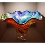 Dale Tiffany Hand-Blown Glass Art Vase