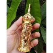 Gold Palace-Style Perfume Bottle with Rhinestones
