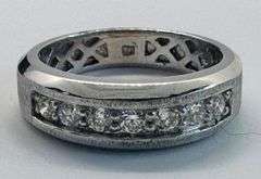 14K White Gold Matte Round Brilliant Cut Lab Diamond Ring