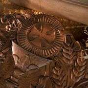 Hand-Carved Wooden The Sacrament Wall Plaque
