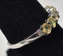 Opal Gemstone Ring in Sterling Silver