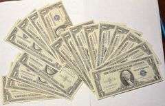 15 Various 1935 $1 Slider Silver Certificates