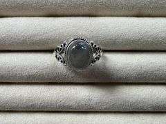 Sterling Silver Labradorite Gemstone Ring Size 10
