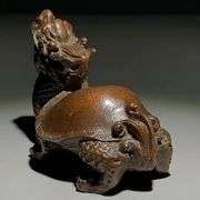 Solid Copper Dragon Turtle Prosperity Symbol