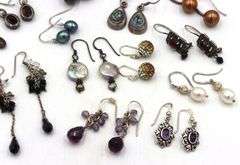 Group lot of Vintage 925 sterling silver earrings
