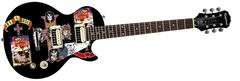 Slash of Guns N Roses Signed Custom Graphics His Model Epiphone Guitar