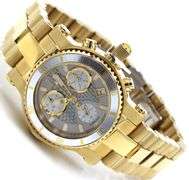 Renato Colleziioni T-Rex grand diver quartz limited edition diamond accent gold tone watch