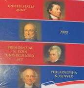 2008 US Uncirculated Presidential Dollar Set.
