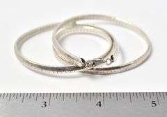 Omega Chain Link Necklace in Sterling Silver