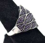 Amethyst Gemstone Ring in Sterling Silver