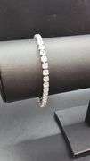 White Gold Plated 5.75 Ctw Lab Simulated Diamond Tennis Bracelet