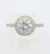 Platinum Ritani Diamond Engagement Ring