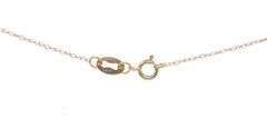 14kt Yellow gold diamond accent Anchor pendant on chain