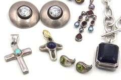 Vintage 925 sterling silver mixed jewelry