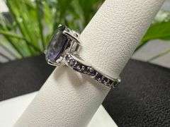Sterling Silver 925 Iolite Gemstone Ring Size 6